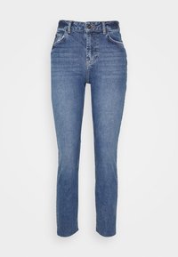 PCEDA - Calças de ganga de perna direita - medium blue denim