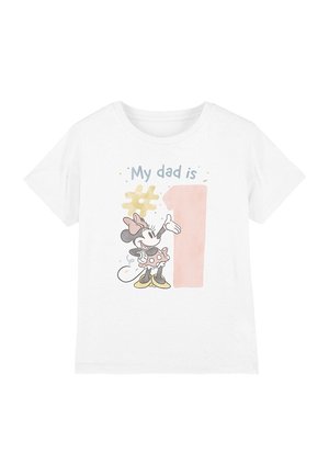 MINNIE MOUSE NO.1 DAD WATERCOLOUR - Print T-shirt - white