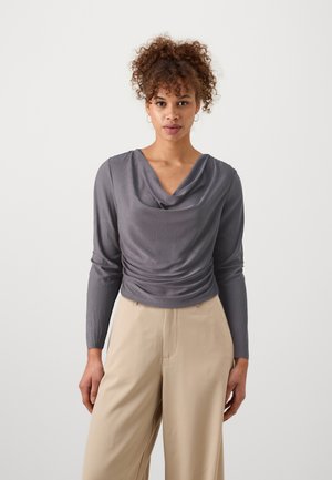 ONLFREE STRUCTURE BOATNECK - Langarmshirt - magnet