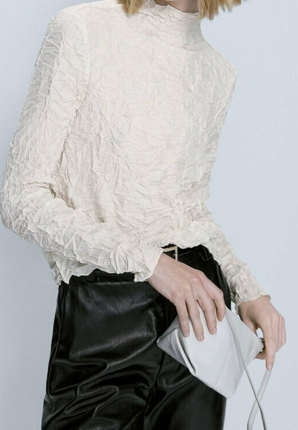Massimo Dutti Langarmshirt - beige