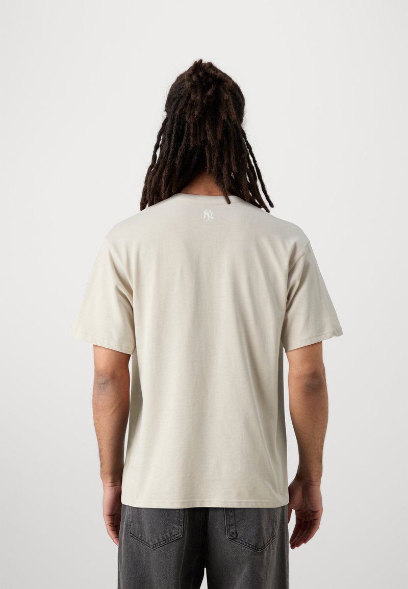 '47 MLB NEW YORK YANKEES ICON DROP SHOULDER TEE - T-shirt print - bone