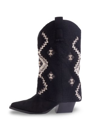 KIRAN - Bottes de cowboy / motard - black