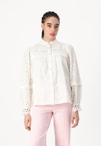 YAS YASGUNVA SHIRT - Button-down blouse - star white