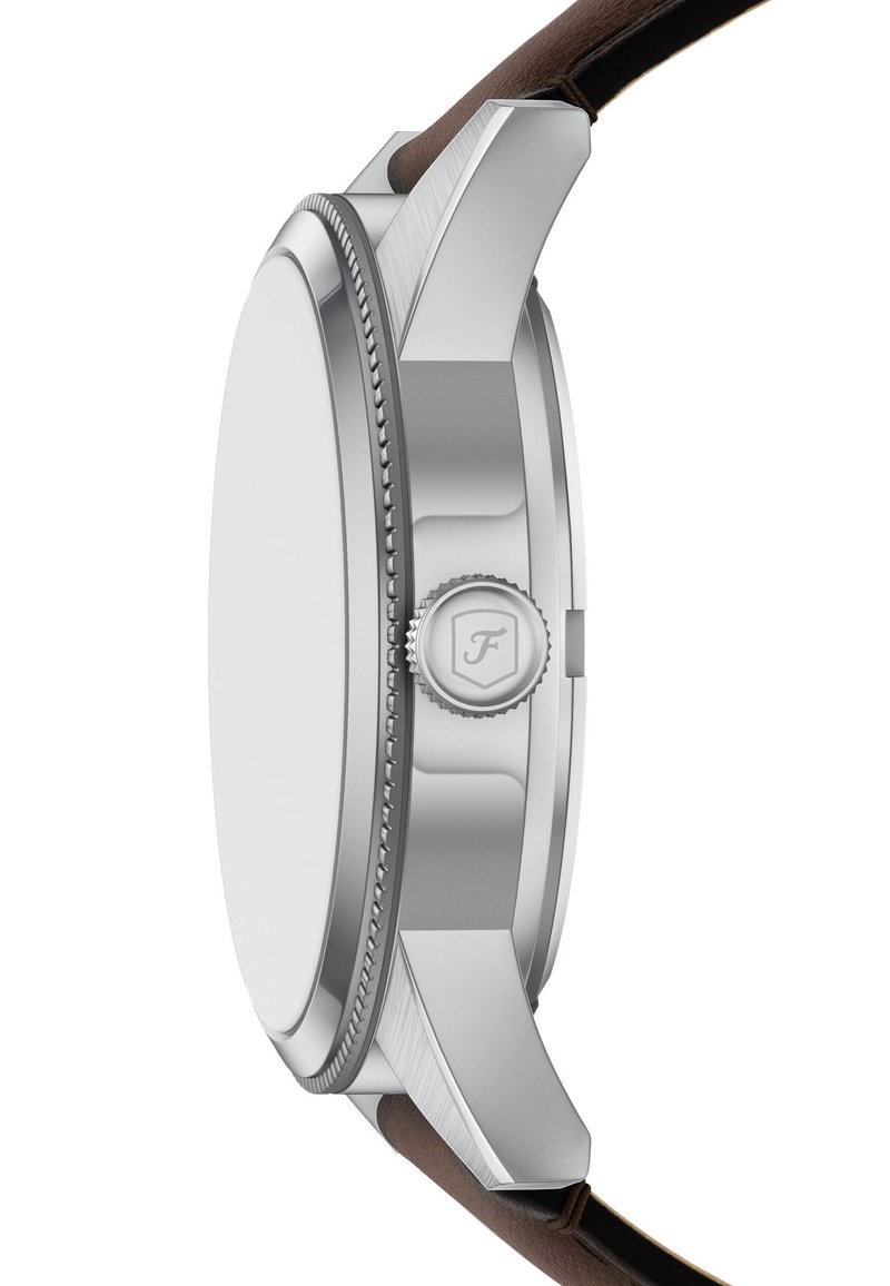 Fossil Pearson Horloge voor Heren, Quartz Multifunctioneel Uurwerk met roestvrijstalen of leren band