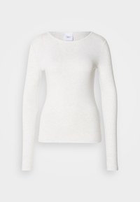 BASIC LONG SLEEVE - Long sleeved top - grey melange