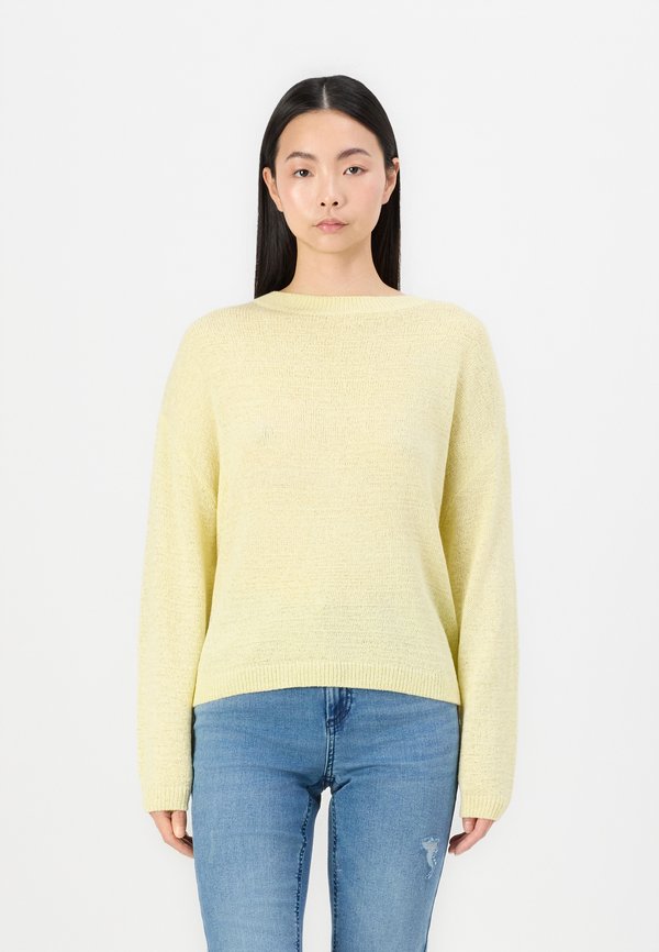 JDYVALERIE DROP SHOULDER - Strickpullover - french vanilla