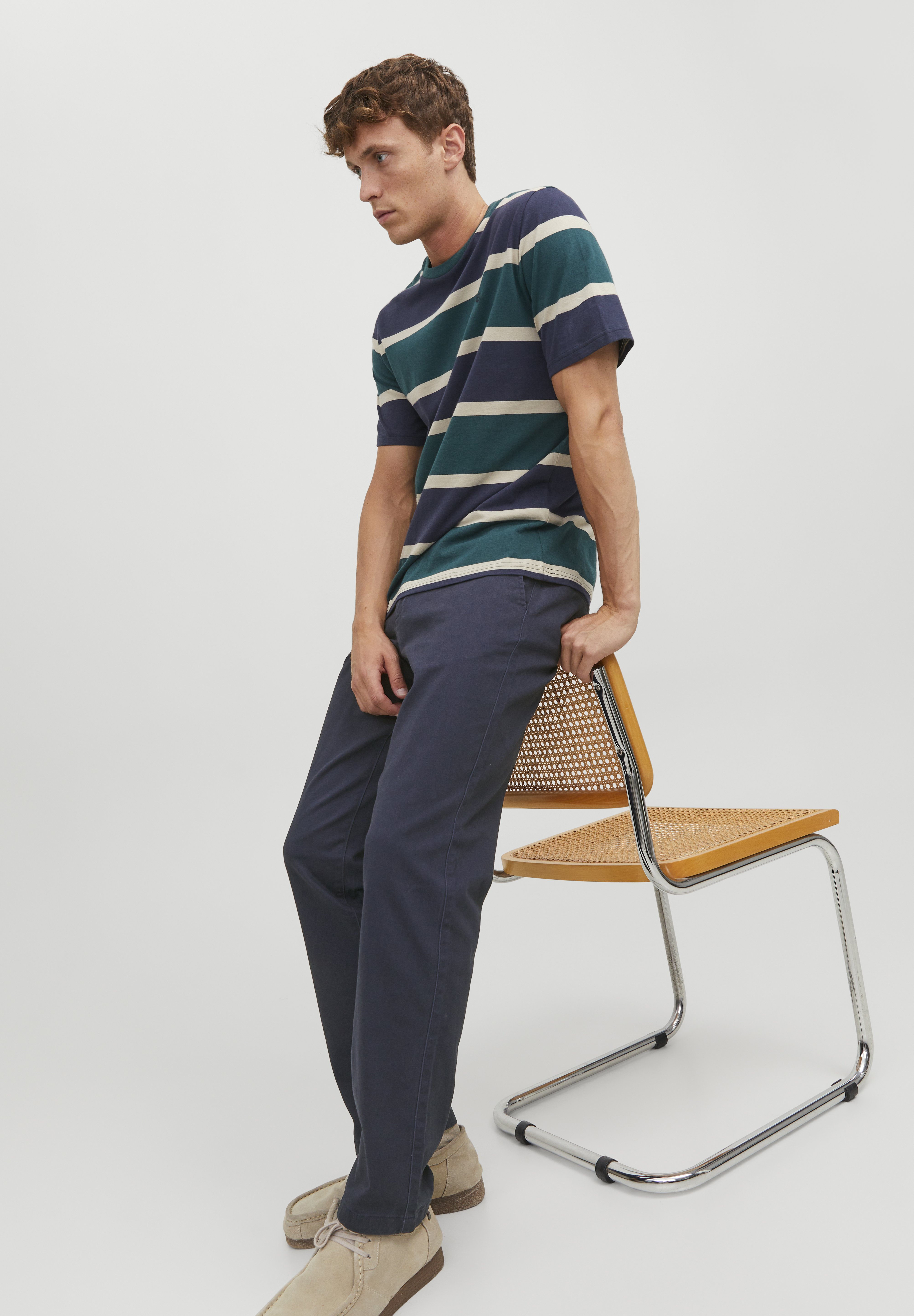 Jack & Jones KANE DAVE AKM - Pantaloni chino - navy blazer
