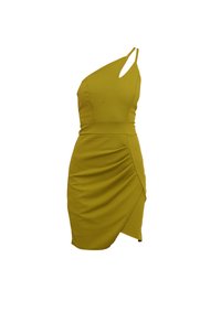 VALENCIA CUT OUT MINI - Haljina od žerseja - deep olive green
