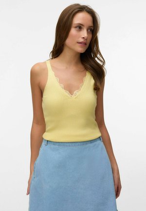 Aware VMVILJA V-NECK VMA - Topp - lemon meringue