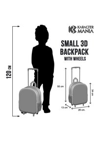 Karactermania CAPTAIN AMERICA FIRST SMALL 3D RUCKSACK WITH WHEELS - Trolley - Hulk green