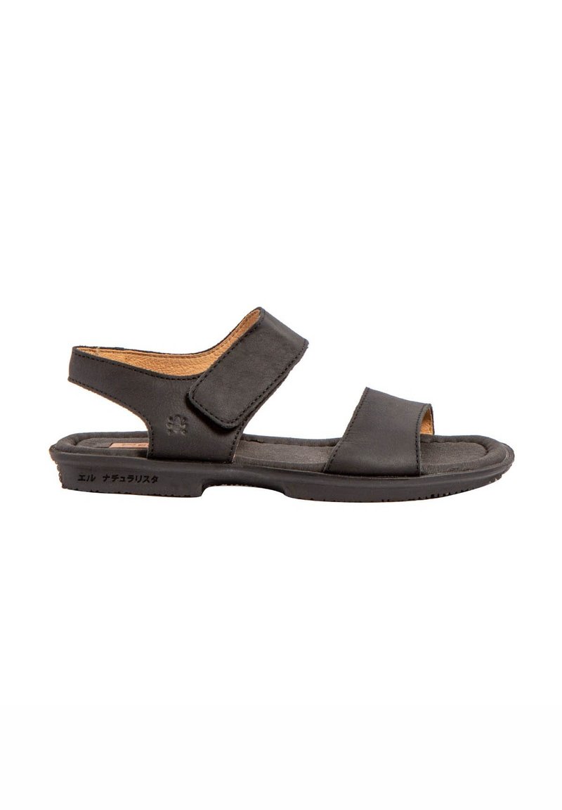 El Naturalista Women's Zumaia Leather Sandals - Black, Size 9.5 Medium Width