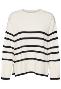 VMSABA LS O-NECK STRIPE GA NOOS - Strickpullover - birch/black