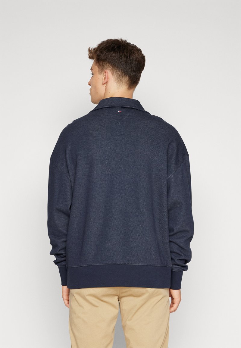 Tommy Hilfiger MONOTYPE HONEYCOMB 1/4 ZIP - Sweatshirt - desert 
