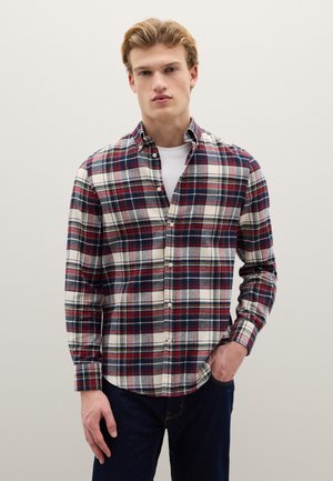 CHECKED FLANNEL  REGULAR FIT - Overhemd - white blue red
