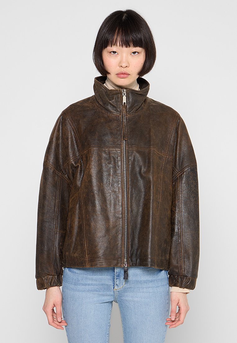 MAX&Co. Leren jas bruin MAX&Co. Leren jas bruin