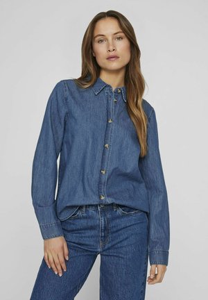 Bluza s gumbima - medium blue denim