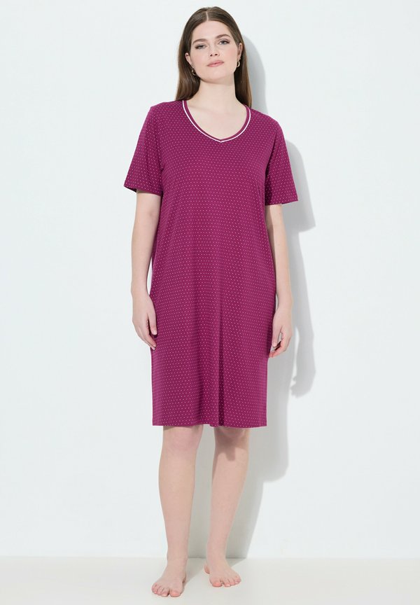 2ER-PACK RUNDHALS V-AUSSCHNITT HALBARM - Nachthemd