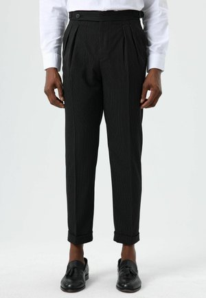 REGULAR FIT - Stoffhose - black