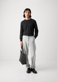 Marc O'Polo CREWNECK - Pulover - dark grey melange