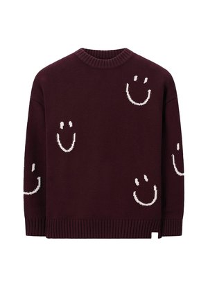 MIT SMILEY-PRINT  - Trui - dunkelbraun