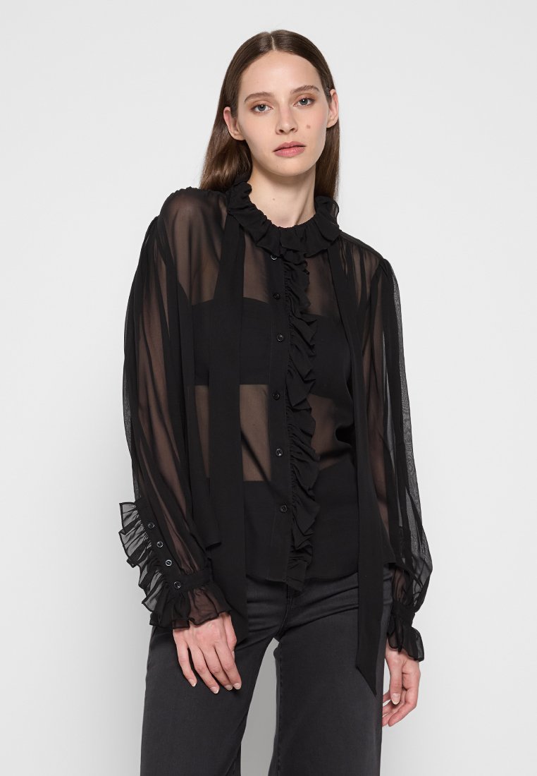 FRAME Blouse zwart FRAME Blouse zwart