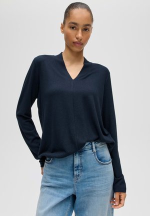 OPUS, OPUS LANGARMSHIRT SANINA SOFT - Maglietta a manica lunga - coal blue