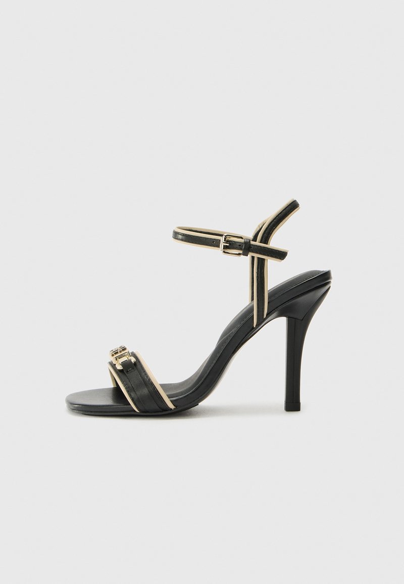 Tommy Hilfiger Sandalen met hoge hak zwart
