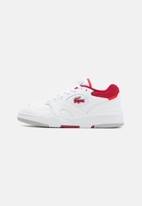 Lacoste - LINESHOT - Sneakers laag - white/red Miniatuurafbeelding 1