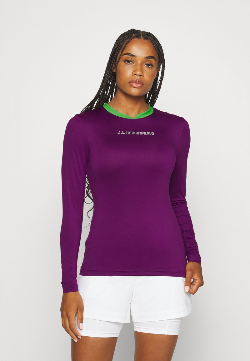 J.LINDEBERG Sports Long sleeved top gloxinia/purple Zalando.co.uk
