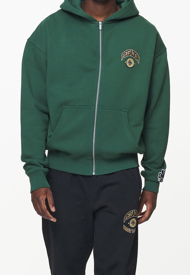 Pegador Felpa con zip - green