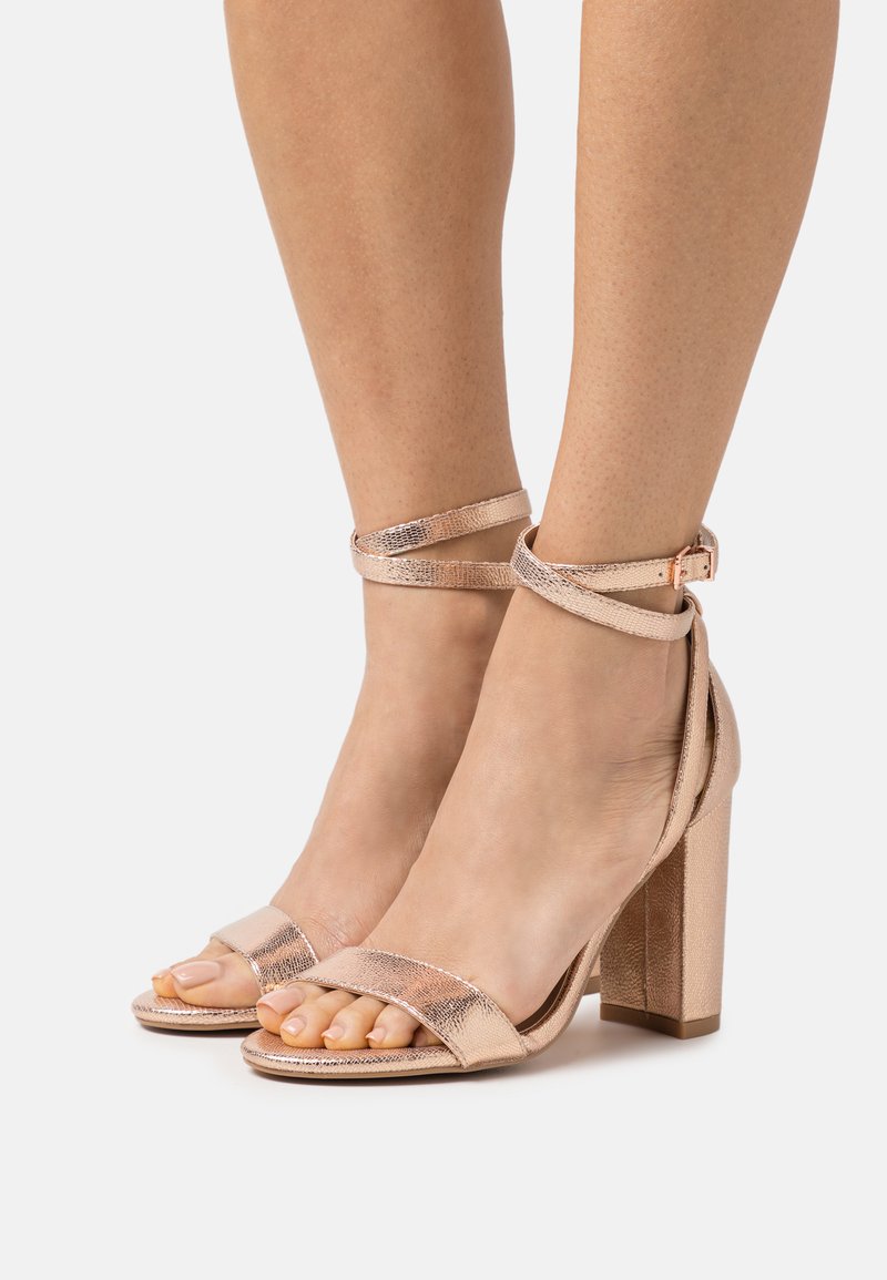 rose gold sandals