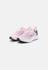 Nike Performance DOWNSHIFTER 12 NN GS - Scarpe da corsa su strada - pink foam/flat pewter/black/white