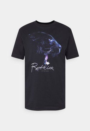 REGULAR PUMA UNISEX - Print T-shirt - black
