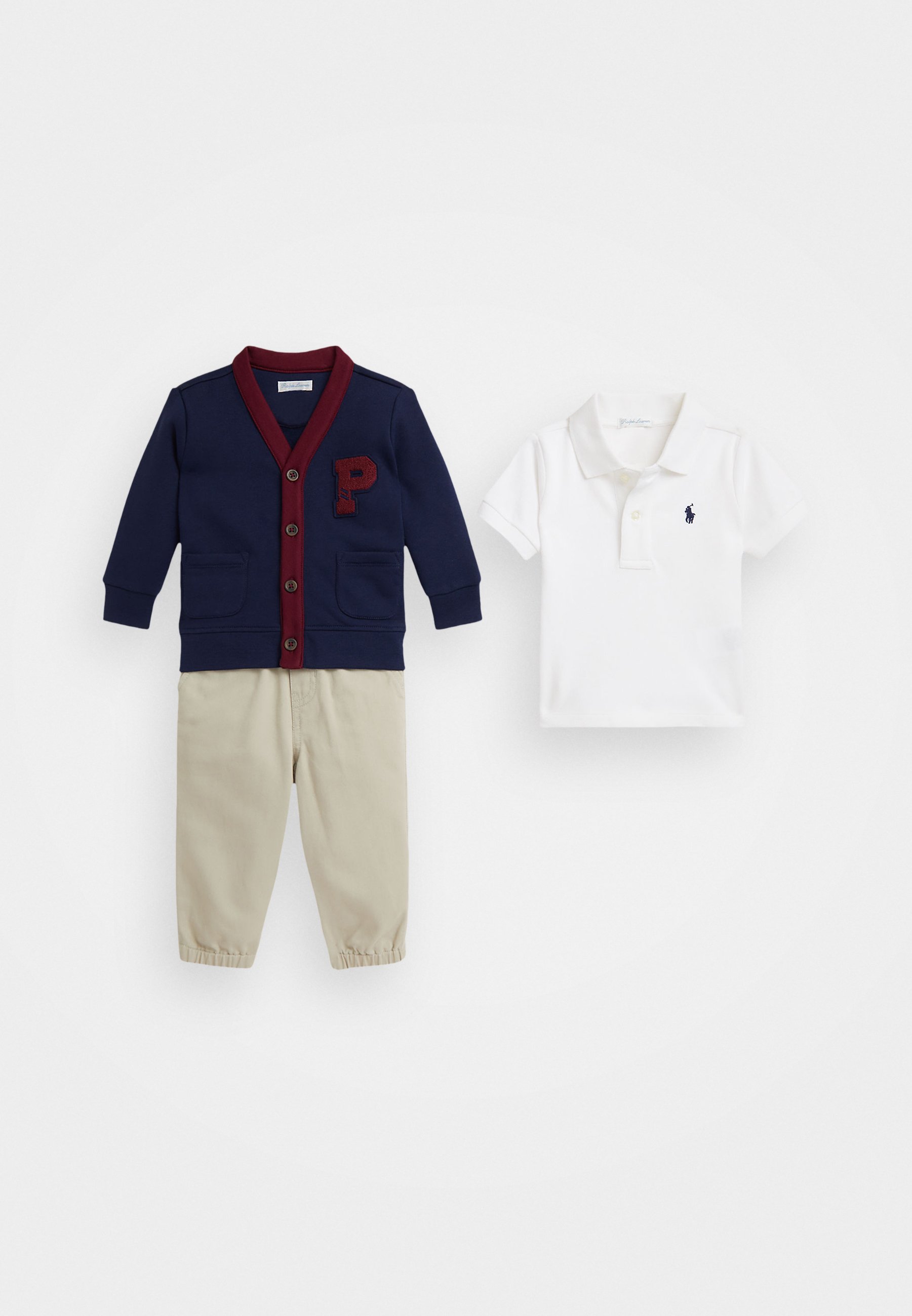Polo Ralph Lauren POLO SHIRT, CARDIGAN CHINO PANT SET Polo