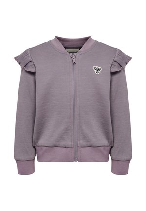 Hummel, HUMMEL HMLMINI WOOL G ZIP JACKET BEE - Sweat zippé - gray ridge