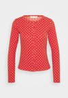 POINTELLE LONG SLEEVE SHIRT - Πάνω μέρος πιτζάμας - red