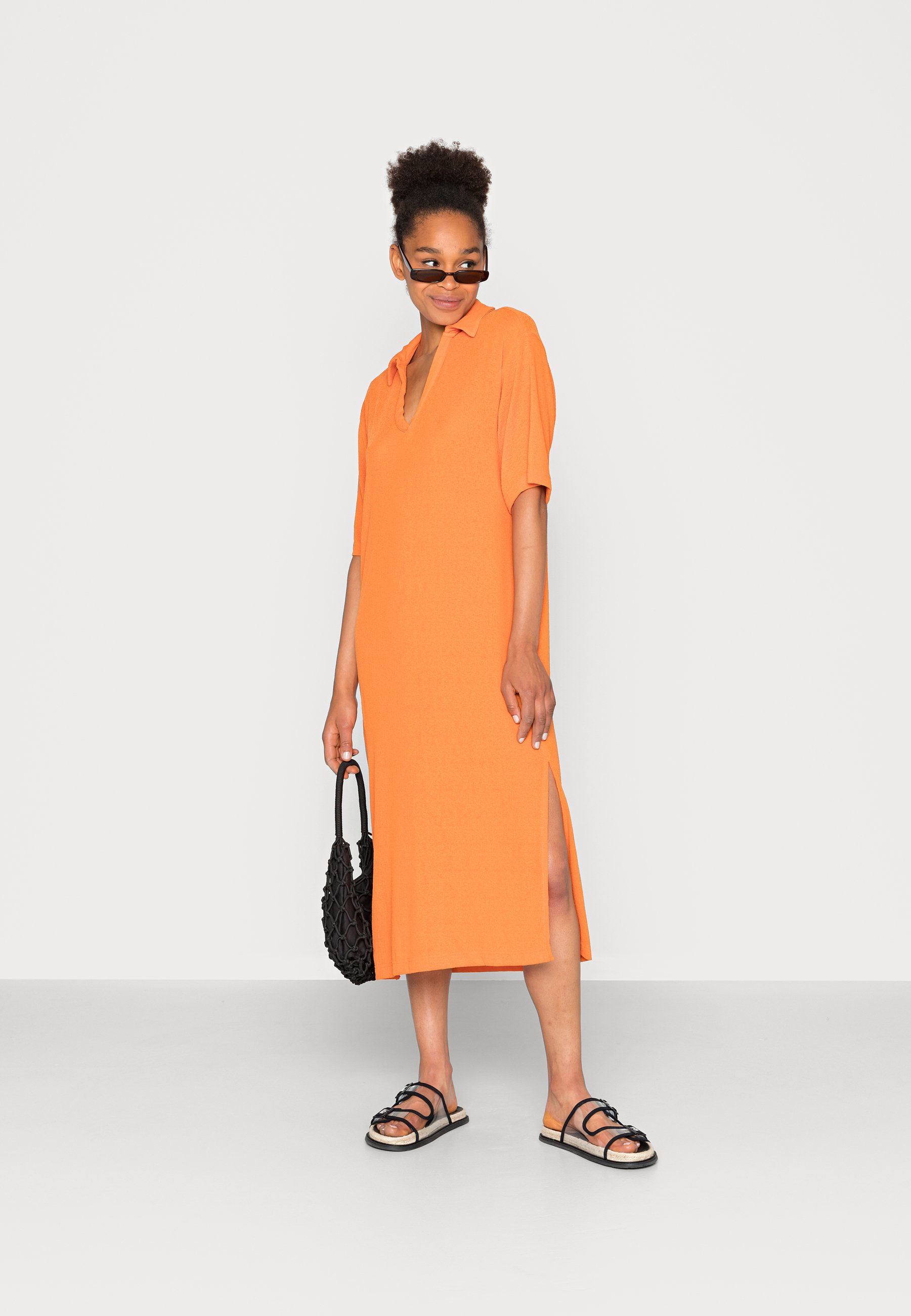 Monki Jumper dress - orange - Zalando.ie