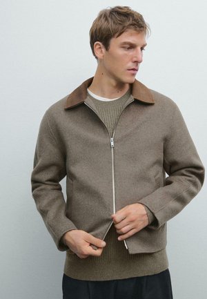 WITH DOUBLE COLLAR DETAIL  - Übergangsjacke - mottled brown