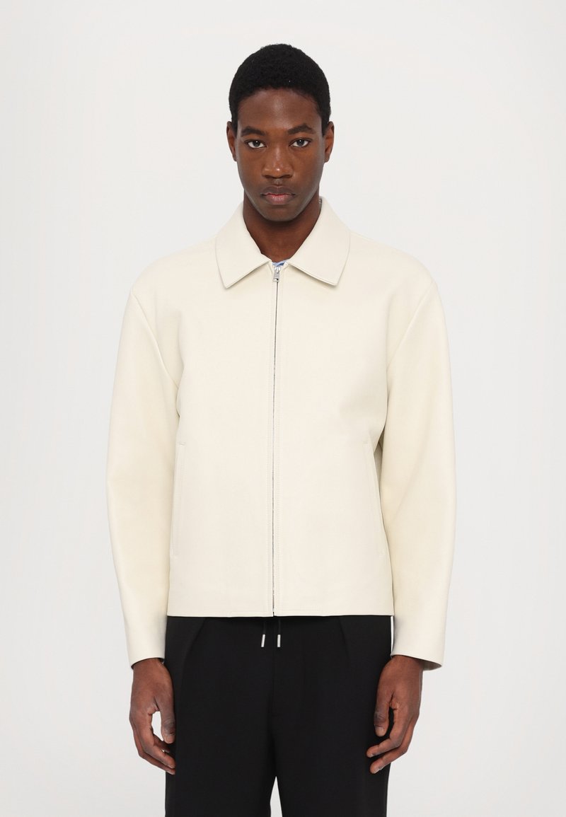 sandro - MINIMAL - Faux leather jacket - aluminium, Enlarge