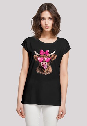 Print T-shirt - schwarz