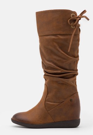 Botas de cuña - brown