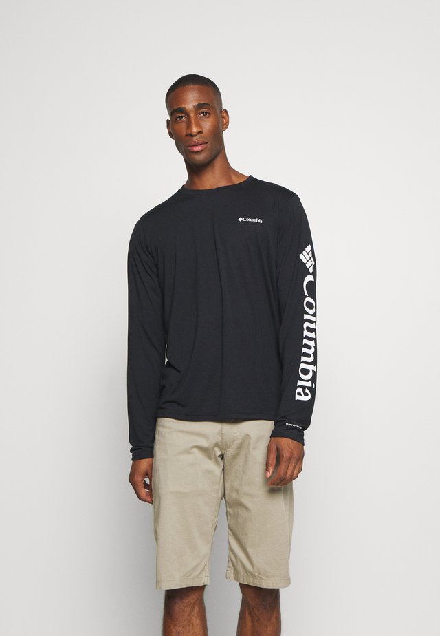 MILLER VALLEY LONG SLEEVE GRAPHIC TEE - Sportshirt - black/white