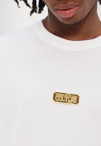 Versace Jeans Couture LOGO PLACKET - Basic póló - white