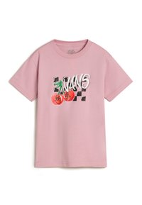 Vans CHECKER CHERRIES - Triko s potiskem - medium pink