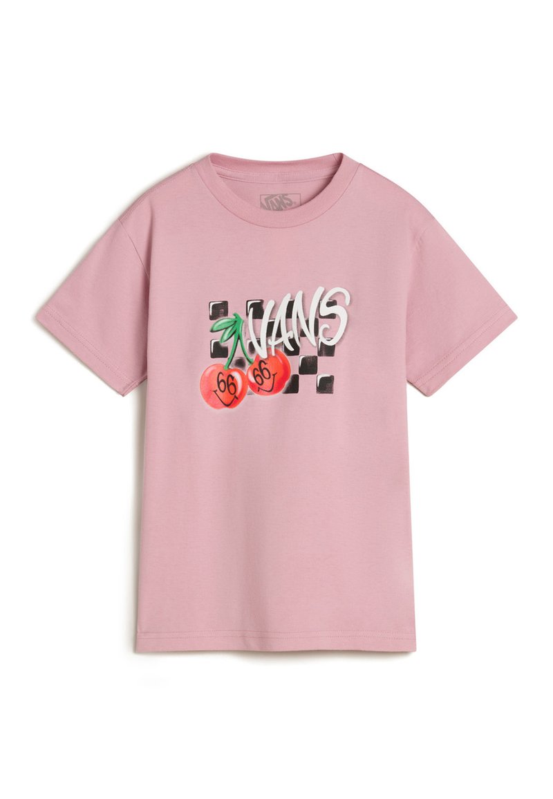 Vans CHECKER CHERRIES - Triko s potiskem - medium pink