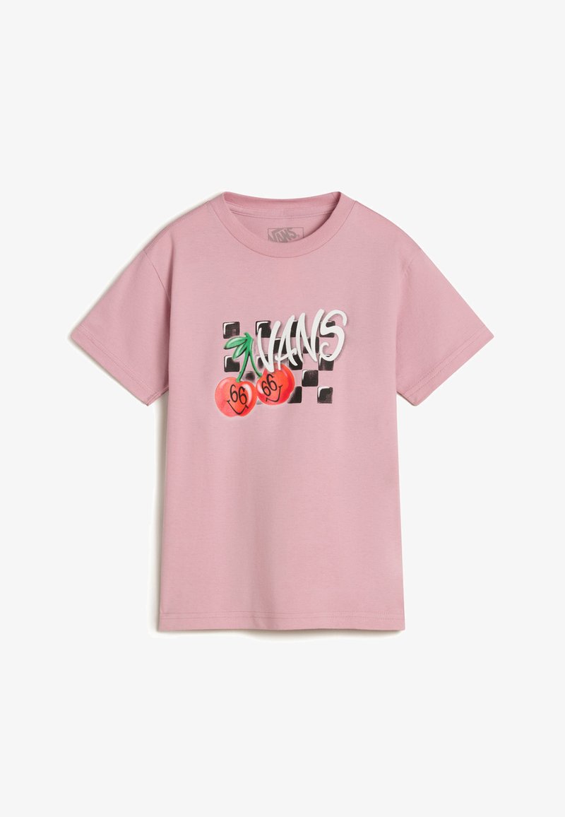 Vans CHECKER CHERRIES - Triko s potiskem - medium pink