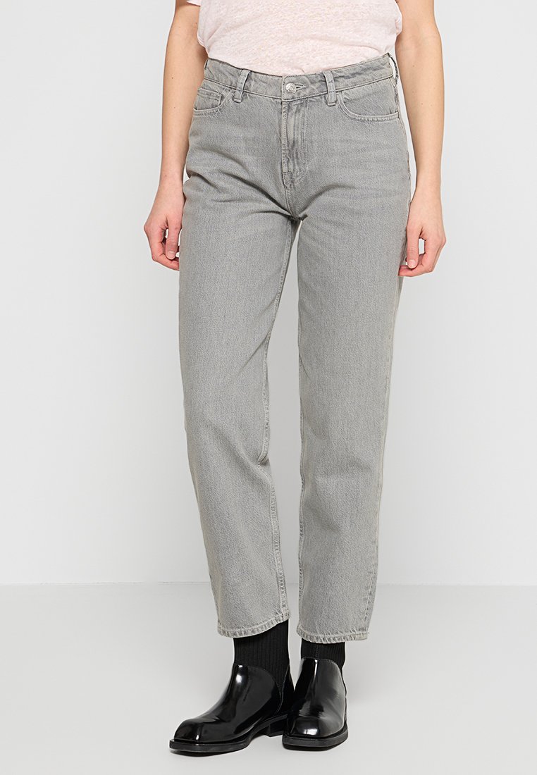 Samsøe Samsøe Straight leg jeans grijs