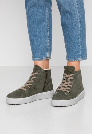 Baskets montantes - green