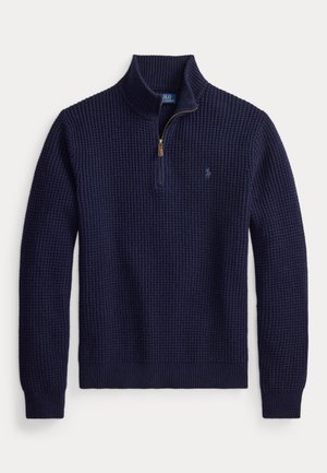 Polo Ralph Lauren, WAFFLE-KNIT WOOL-COTTON SWEATER - Пуловер - hunter navy