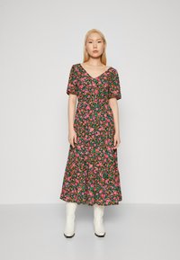 ONLY - ONLSAFINA LIFE V NECK MIDI DRESS - Vapaa-ajan mekko - fuchsia red Pienoiskuva 1